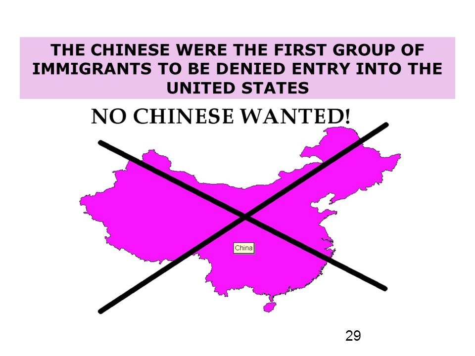 Chinese Immigration and the Chinese Exclusion Acts